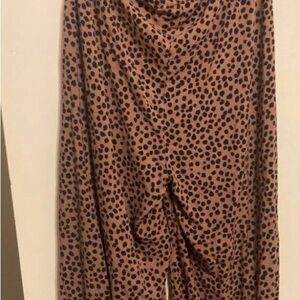 Leopard Print Wide-Leg Pant Romper